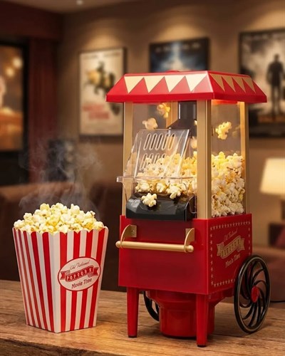 Yağsız Popcorn Makinesi Sıcak Hava ile Hızlı Patlatma
