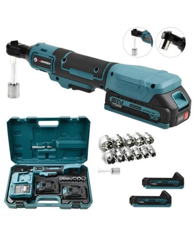 Yandan Sıkma Somun İşlemleri İçin 21V Akülü Cırcır Anahtar