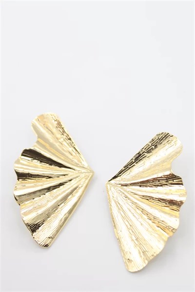 Yaprak Küpe - Altın