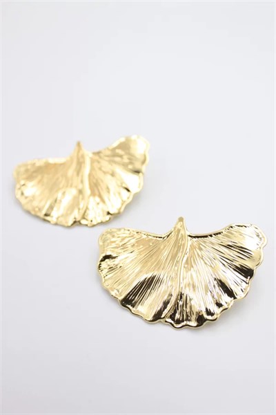 Yaprak Küpe - Altın