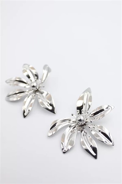 Yaprak Küpe - Gümüş