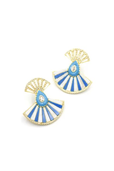 Yelpaze Küpe - Altın