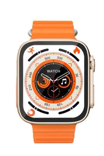 Yeni Model Akıllı Saat Ultra Smart Watch Gümüş Kasa 45mm Titreşim