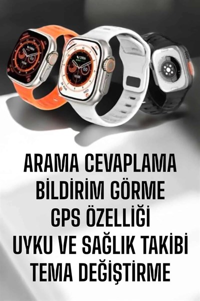 Yeni Nesil Akıllı Saat Adımsayar, GPS, Nabız Ölçer, Uyku ve Sağlık Takibi