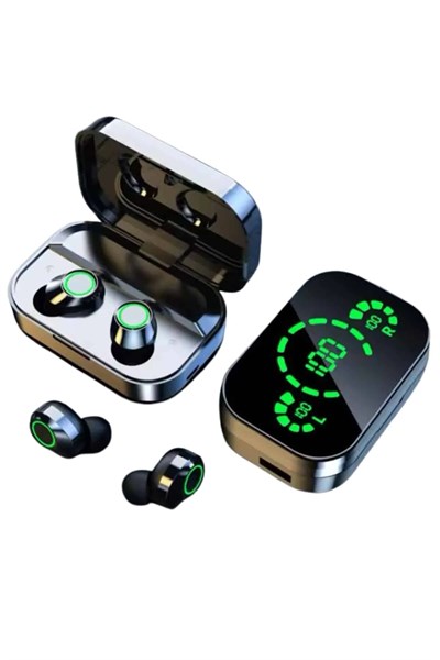 Yeni Nesil Bluetooth Kulaklık Çağrı Cevaplayabilen Dijital Göstergeli Powerbankli