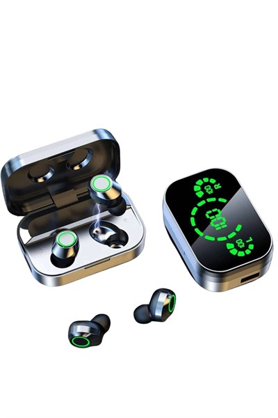 Yeni Nesil Bluetooth Kulaklık Çağrı Cevaplayabilen Dijital Göstergeli Powerbankli