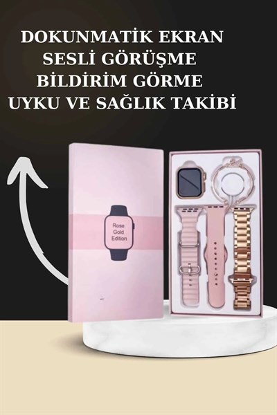 Yeni Nesil Kaliteli Akıllı Saat ve Kablosuz Bluetooth Kulaklık Yüksek Ses Kaliteli