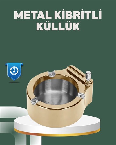 Yeniden Doldurulabilir Çakmaklı Küllük Dayanıklı Yapı