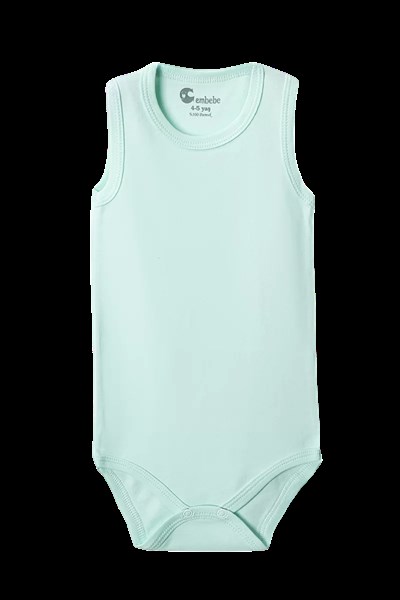 Yeşil Askılı Body Zıbın 2-7 YAŞ Çocuklar İçin (3 ADET) Alttan Çıtçıtlı Özel Gereksinimli