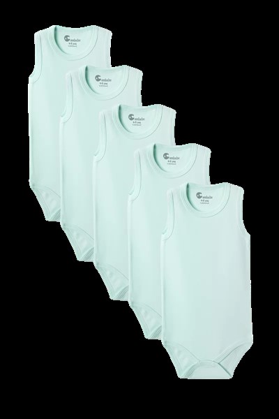 Yeşil Askılı Body Zıbın 2-7 YAŞ Çocuklar İçin (5 ADET) Alttan Çıtçıtlı Özel Gereksinimli