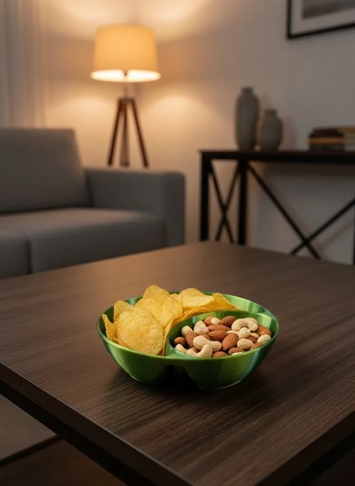 Yeşil Çerezlik Kase Seti 4 Adet 3x12 cm