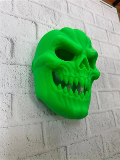 Yeşil Dekoratif Korku Maskesi Duvar Süsü