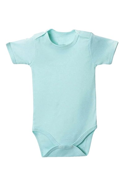 Yeşil Yarım Kol Body Zıbın 7-12 YAŞ Çocuklar İçin (5 ADET) Alttan Çıtçıtlı Özel Gereksinimli