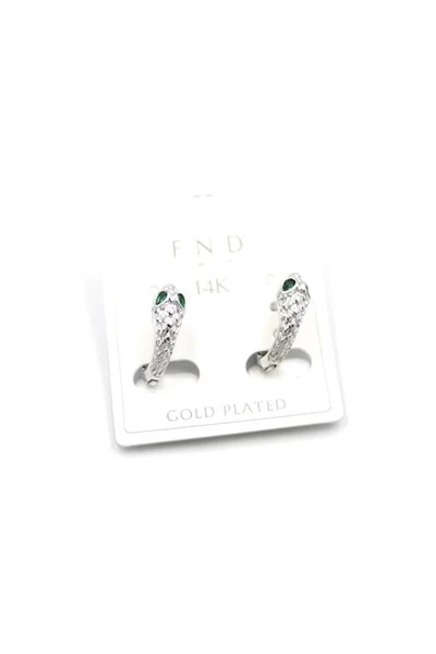 Yılan Küpe - Gümüş