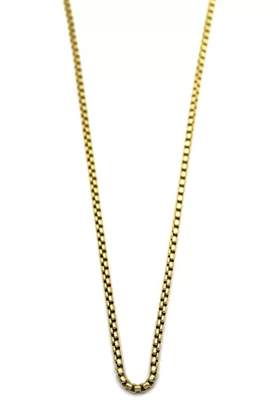 Yılan Zincir Kolye - 45 cm - Altın