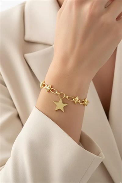 Yıldız Bileklik - Altın