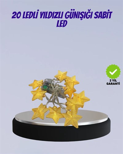 Yıldız Figürlü Led Şerit Işık 5m İç Mekan Dekor Aydınlatma