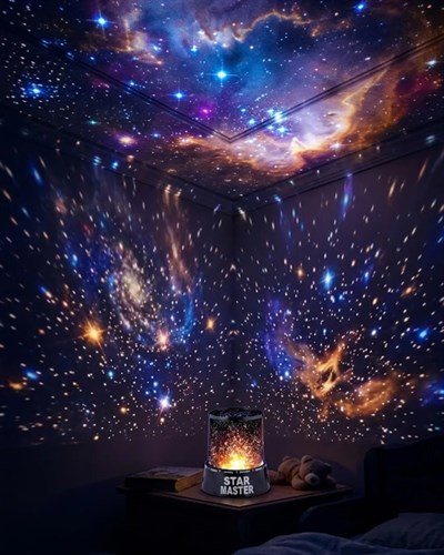 Yıldız Projeksiyon Gece Lambası Renkli Galaksi Işık Projektörü