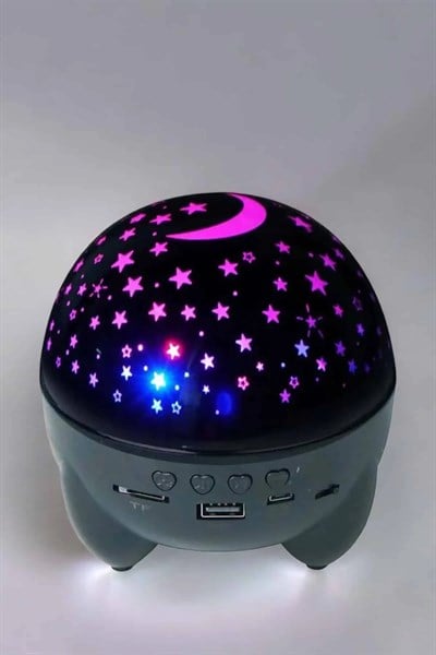 Yıldız Yansıtmalı Projeksiyon Gece Lambası Şarjlı Taşınabilir