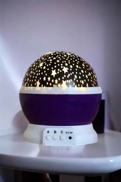 Yıldızlı Gökyüzü Projeksiyon Gece Lambası Hareketli Işık Şovu