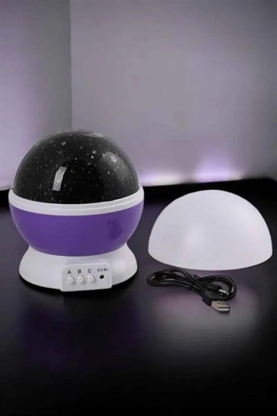 Yıldızlı Gökyüzü Projeksiyon Gece Lambası Hareketli Işık Şovu