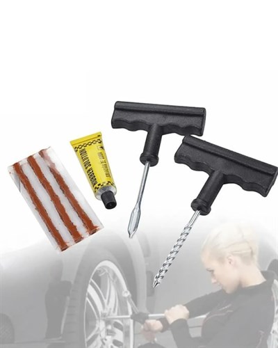 Yolda Kalmaya Son Veren 6 Parça Profesyonel Lastik Tamir Kiti Seti