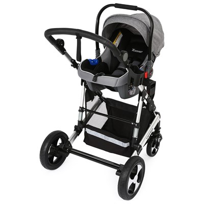 Yoyko Ultimate Travel Sistem Bebek Arabası 3 in 1 Gri Silver