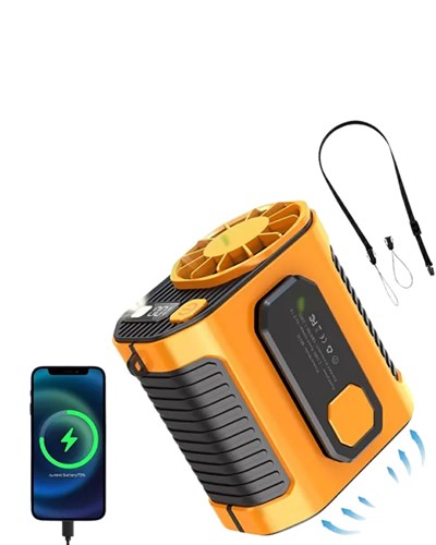 Yüksek Hızlı Mini Klima Fan – 11 m/s Rüzgar Gücü, 100 Hız Ayarı