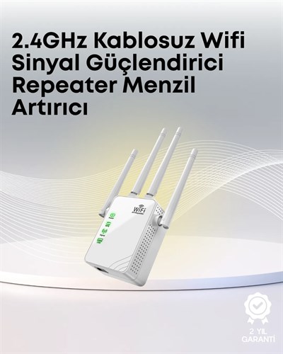 Yüksek Hızlı Parazit Önleyici WiFi Repeater Router