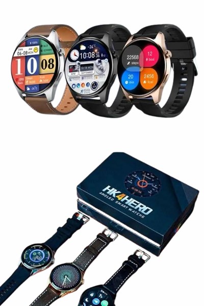 Yuvarlak Kasa 46mm Akıllı Saat Android Ve IOS Uyumlu Uyku ve Sağlık Takibi