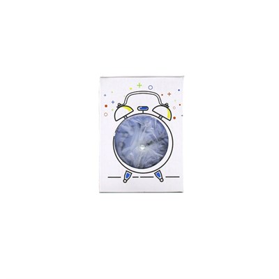 Yuvarlak Masa Çalar Saat 9 cm - Pilli Işıklı