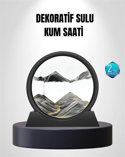 Zarif Cam Kum Saati – Ofis, Ev ve Raf Dekoru için Estetik Tasarım