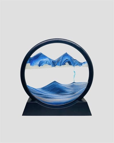 Zarif Cam Kum Saati – Ofis, Ev ve Raf Dekoru için Estetik Tasarım