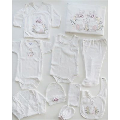 Zıpır 10lu Hastane Çıkışı - Fiyonklu Kabartmalı Tavşan