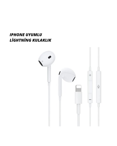 iPhone 14 ve altındaki modellerle uyumlu Kablolu kulaklık