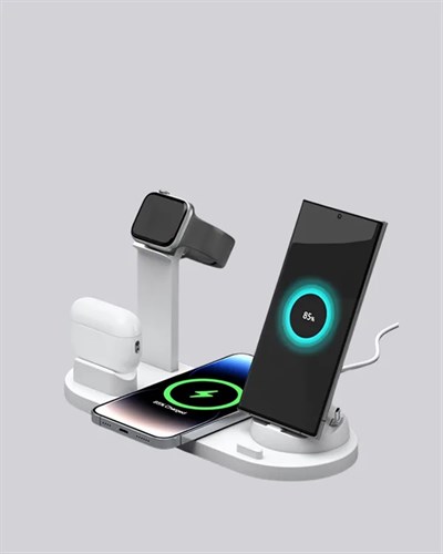iPhone, Apple Watch ve AirPods ile Uyumlu 4ü 1 Arada Şarj Ünitesi – Tüm Apple Cihazları Tek Noktada