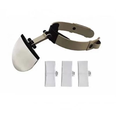 şapka Tip Kask Büyüteç, 4 Farklı Büyütme Lensli Büyüteç