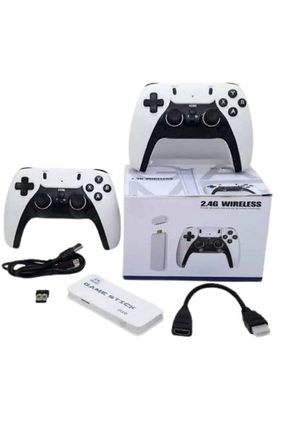 yeni nesil 3D 4K 2000 Oyunlu Game Stick Oyun Konsolu Çift Konsol