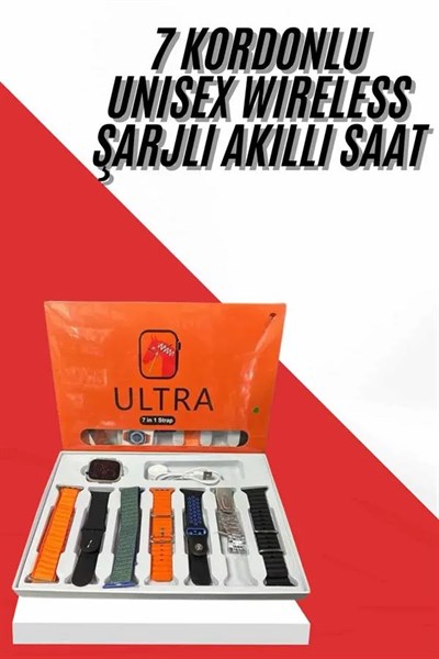 yeni nesil Unısex 7 Kordonlu Çok Fonksiyonlu Nabız Ölçer Uyku ve Sağlık Takibi