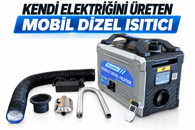 EUROKAR MOBİL DİZEL ISITICI(KENDİ ELEKTRİĞİNİ ÜRETEN)