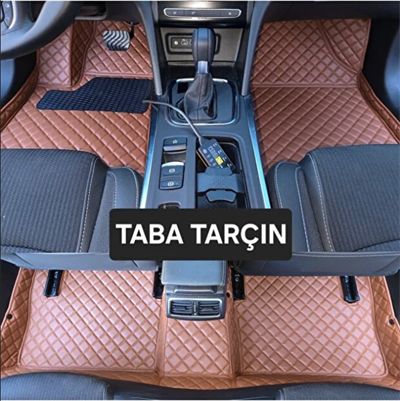 AUDİ A5 2016 - 2024 Uyumlu 8D Araca Özel Havuzlu Deri OTO PASPAS TABA RENK