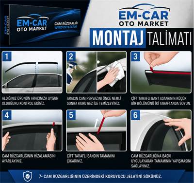 Dacia Duster 2018-2022 Uyumlu Cam Rüzgarlığı A Kalite Uzun Ömürlü
