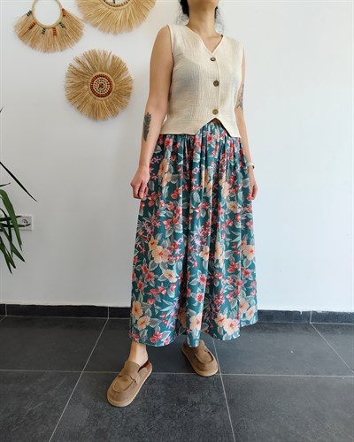 LİNA FLORAL ETEK