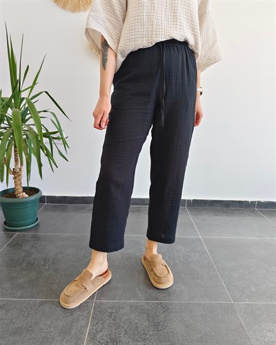 Müslin Siyah Pantolon