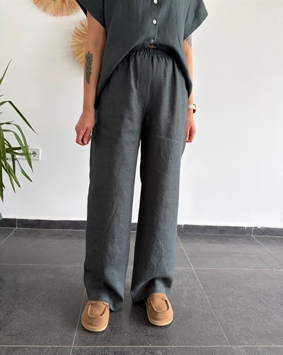URBAN NATURE %100 KETEN NEFTİ PANTOLON