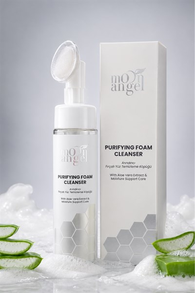 Moon Angel Purifying Foam Cleanser Fırçalı Yüz Temizleme Köpüğü Aloe Vera Özlü  Temizleyici 150 ml Moon Angel