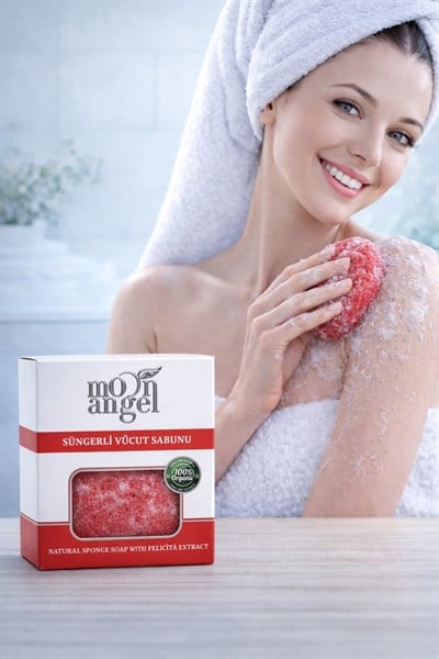 Süngerli Doğal Güzellik Natural Sponge Soap With Atlantic Ocean Extract Cilt Kırışıklık Önleyici Etkili