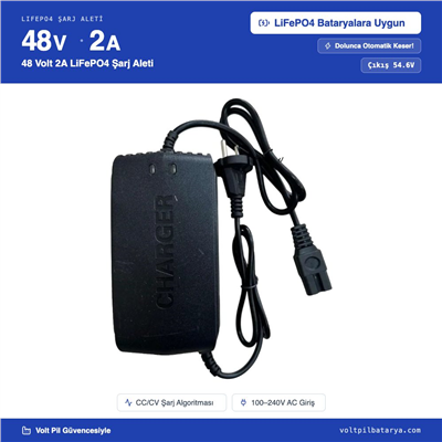 48 Volt 2A LiFePO4 Şarj Aleti