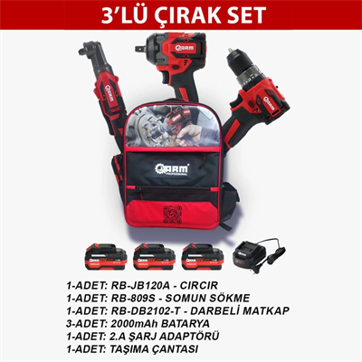 3'lü Çırak Set