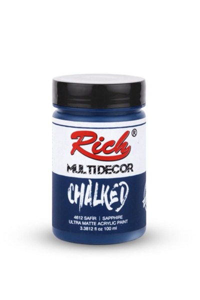   MULTI DECOR CHALKED 100 ML SAFİR Stok Kodu: MDC-100-06540